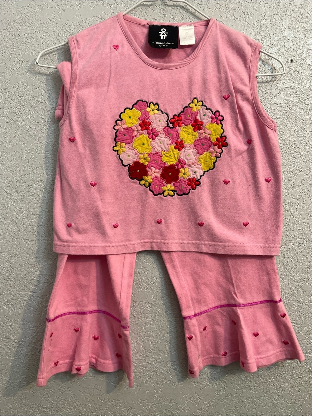 Michael Simons Girls Set Pink Size 6  100% Cotton